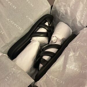 Coach Georgie Leather Sandal